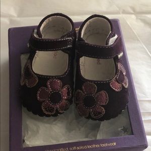 Pedi pedicure Abigail purple shoes size 0-6 month